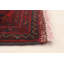 Tapis rouge en laine noué à la main de conception unique 4 pi x 6 pi 8 po Monyetta