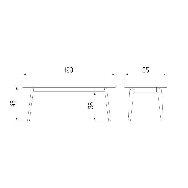 Åstrup Solid Wood Coffee Table
