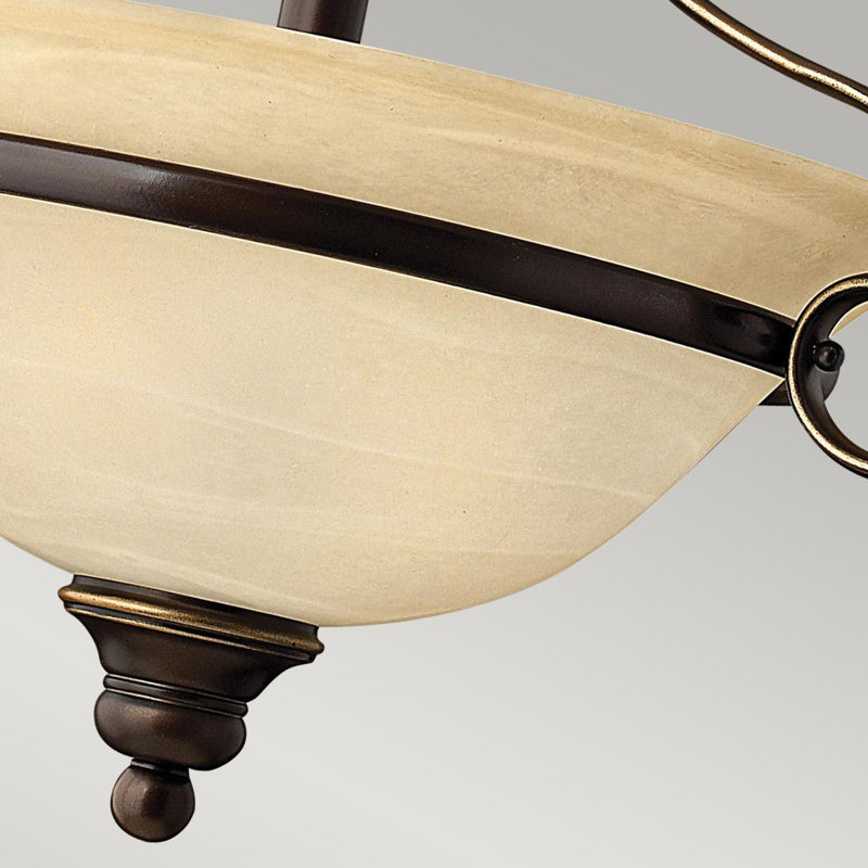 Vanburen Glass Semi Flush Mount