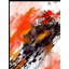Bataille gagnée, peinture abstraite | Acrylique sur toile | Par Vinit Pravin Mistry