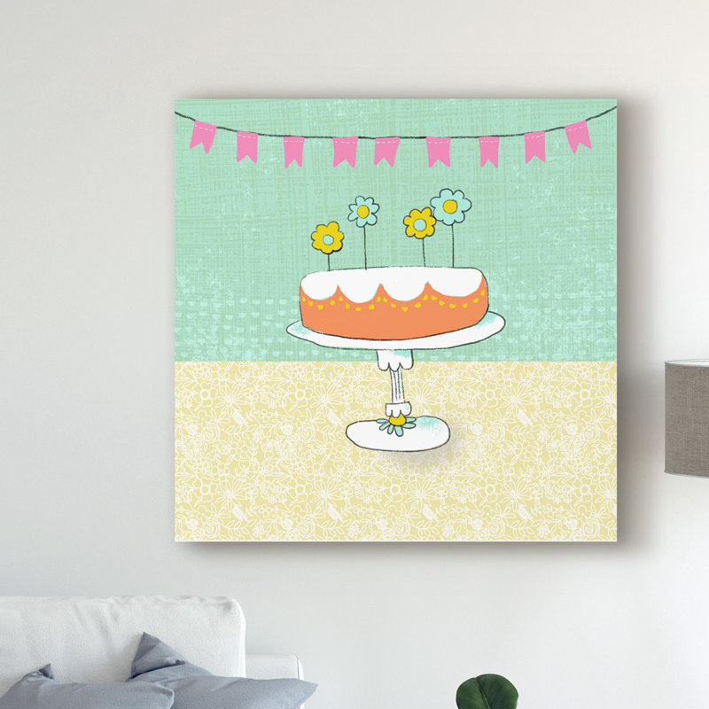 « rétro birthday i », art sur toile, H 14 po x l 14 po x P 2 po