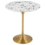Modway Lippa 20" Round Terrazzo Side Table