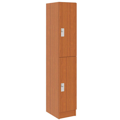 Armoire-penderie simple à deux compartiments avec porte