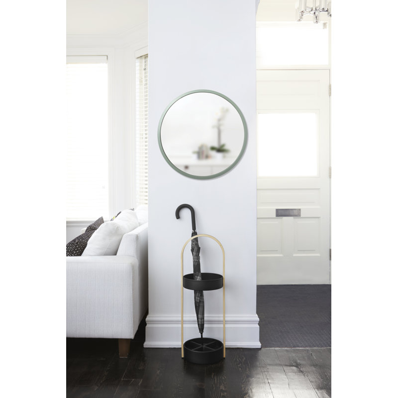 Umbra Hub Decorative Round Wall Mirror, Spruce