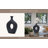 Modern Stoneware Ceramic Vase - Decorative Textured Accent with Sleek Design, Elegant Home Decor Statement for Contemporary Interiors-190239357