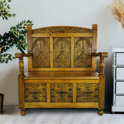 Acuff Solid Wood Storage Bench
