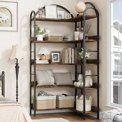 173.99cm H x 80cm W Iron Bookcase