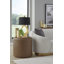 Table de bout avec rangement en cuir et plateau Yeal