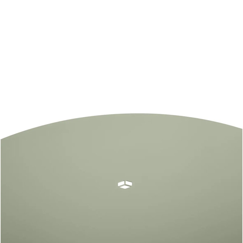 Hot Mesh Outdoor Round Bar Table, Gray Green