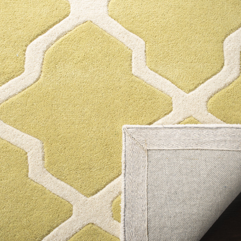 Carolene Hand Tufted Wool Geometric Rug, Rectangle 5' x 8'