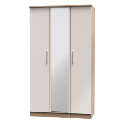 Borgeson Tall Triple Mirror Wardrobe