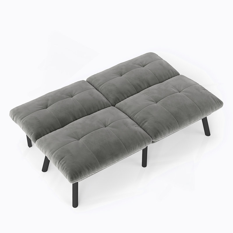 Canapé-lit pliant convertible gris, Gris