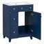 Meuble-lavabo de salle de bain avec lavabo en céramique 24 po - Poignées sophistiquées, style transitionnel peu encombrant, fabrication-1947939464
