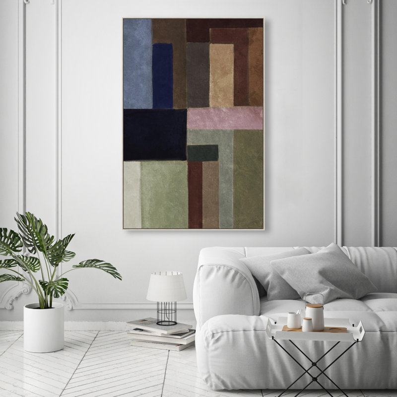 Perfect Fit Print by Oliver Gal, 55" H x 37" W, Silver Floater Frame
