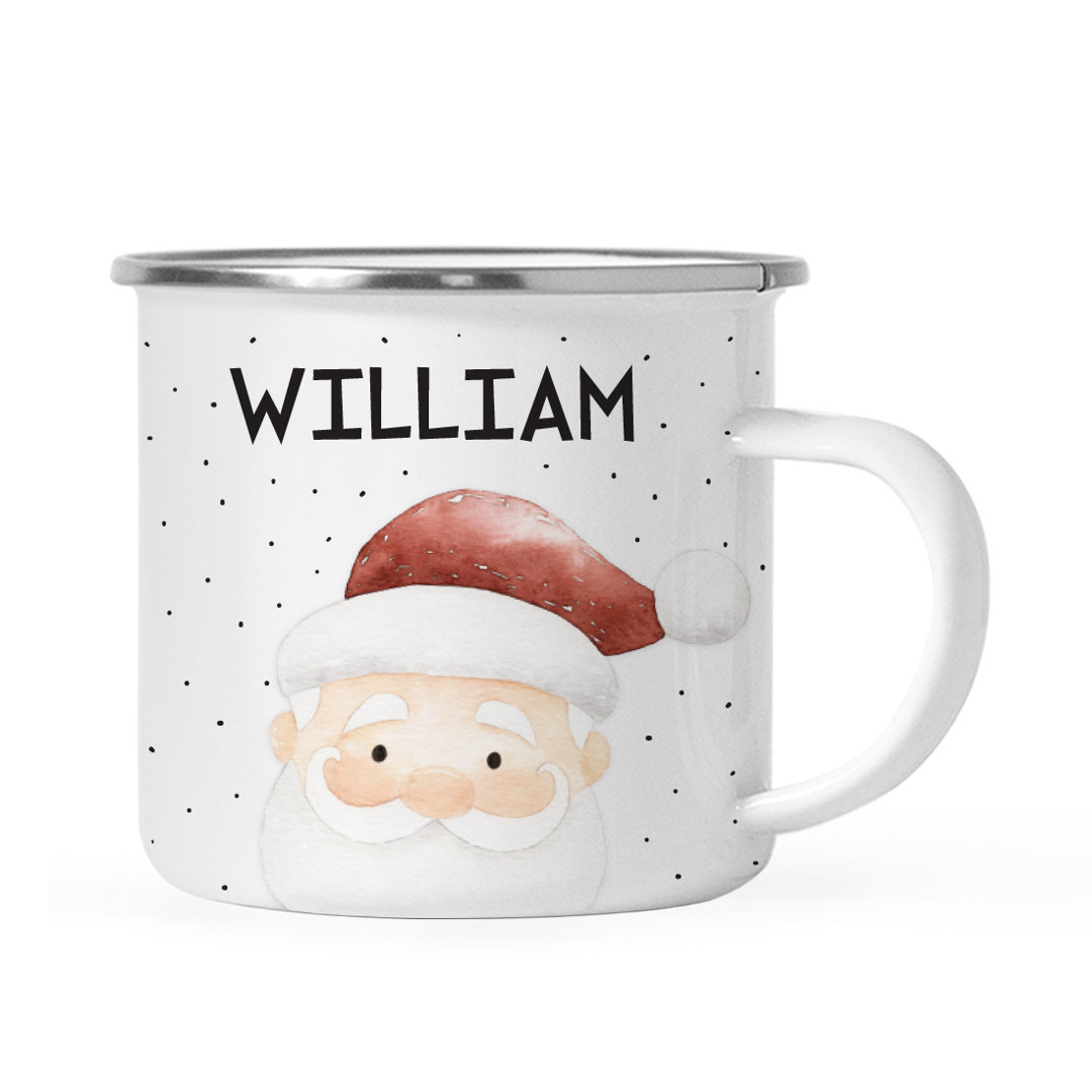 Keisha Personalized Campfire Gag Gift Watercolor Santa Claus Coffee Mug The Holiday Aisle® 