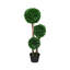 Arbre topiaire d'extérieur en buis à 3 boules Farah 36 po-132797839