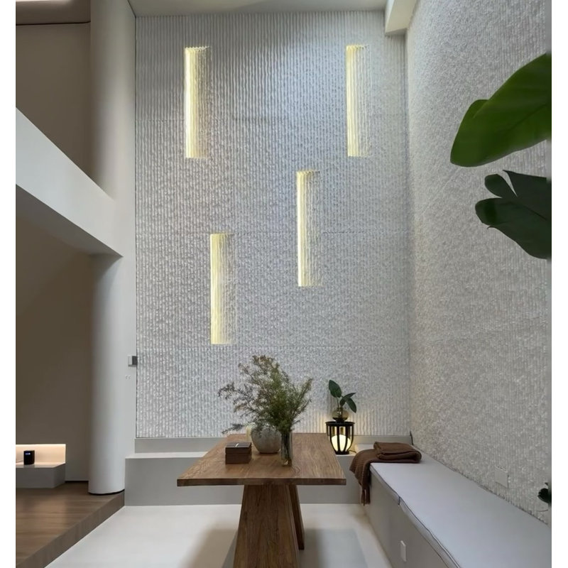 Panneaux 3D en fausse pierre, revêtement mural en polyuréthane 12 pièces pour décoration intérieure, pièce de télévision, salon, bureau, marbre blanc 47,24 po x 23,62 po