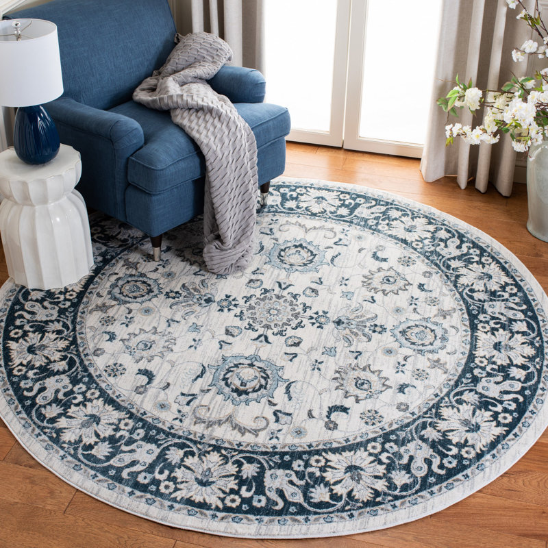 Delmer Performance Oriental Rug, Round 4'