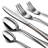 60 Piece Silverware Set For 12, Premium Stainless Steel Flatware Set, Eating Utensil Sets With Steak Knives, Cutlery Tableware Service Include Fork Knife Spoon Set, Mirror Polished