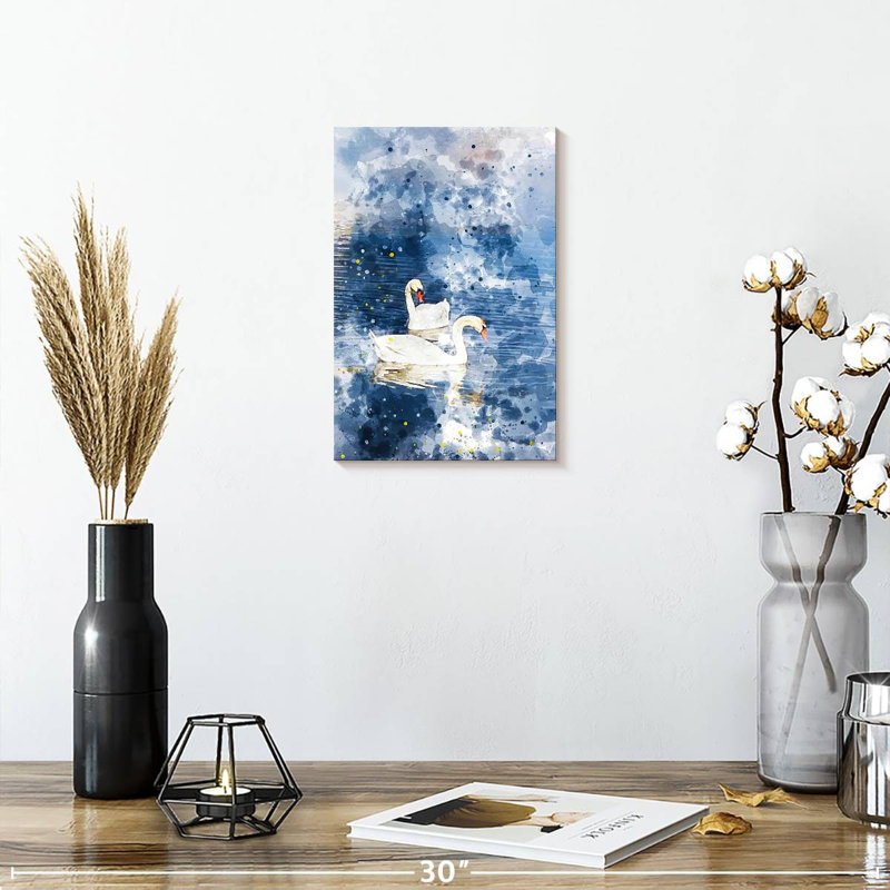 Brampt Swans Amour, 12" H x 8" W
