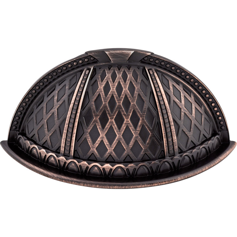 Trevi Cup/Bin pull, Tuscan Bronze, 2 1/2" Center to Center