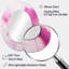 Or et mauve abstrait Fusion III - miroir mural ovale traditionnel-2053644898