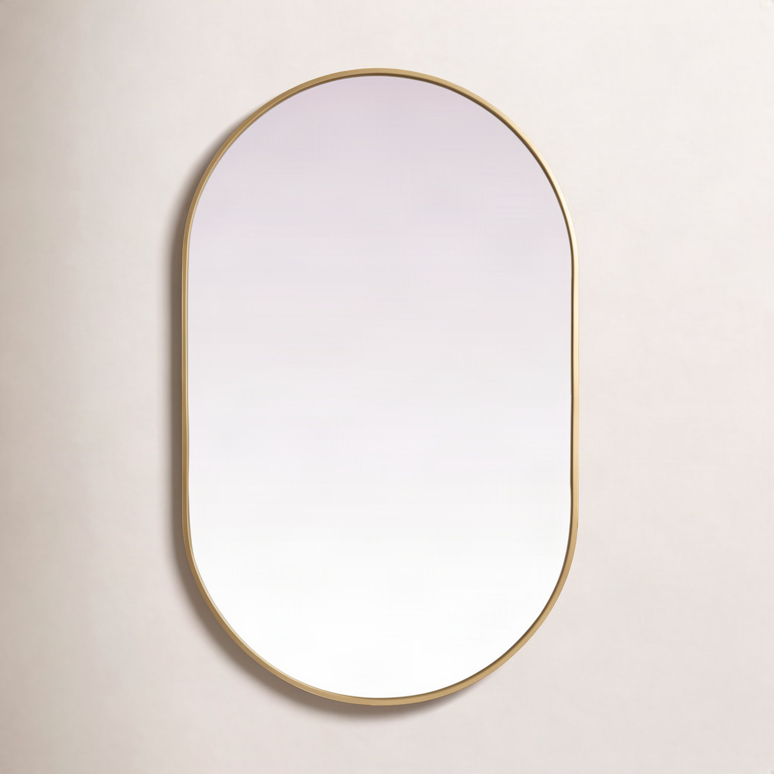 Elington Accent Mirror, Brass, 48"  x 30" 