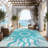 Modern Reversible Abstract Outdoor Area Rug - Stain Resistant, UV Resistant, Washable , Waterproof-1568299620-1568299626