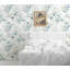 Papier peint à peler et coller - motif floral feuille d'eucalyptus vert bohème, 17,7 po x 32,8 pi, auto-adhésif, amovible, lavable, finition mate texturée, installation facile pour la décoration intérieure