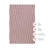 Maroon Stripe Muslin Mini Crib Sheet