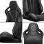 Selle de course universelle 2 pièces avec dossier en cuir en PVC et dossier en cuir inclinable inclinable avec glissière de réglage (sans le support de siège)