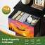 Commode 4 tiroirs pour chambre à coucher Vitrail tournesols automne automne coucher de soleil fleurs mosaïque florale Petite grande commode pour vêtements