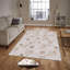 Tapis en polyester vert / beige Anguiano-244250555