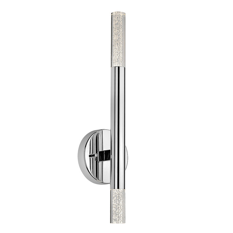 Oavia LED Armed Sconce, Chrome