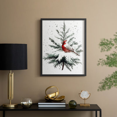 «Christmas Holiday Art» CDXXX, reproduction d'art encadrée - bois massif