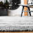 Kenra Hand Tufted Wool/Cotton Striped Rug in Ivory/Black-1463902608