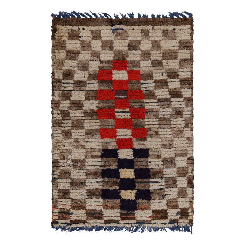 One-of-a-Kind Rectangle 3'6"x5'6" Hand Knotted Area Rug