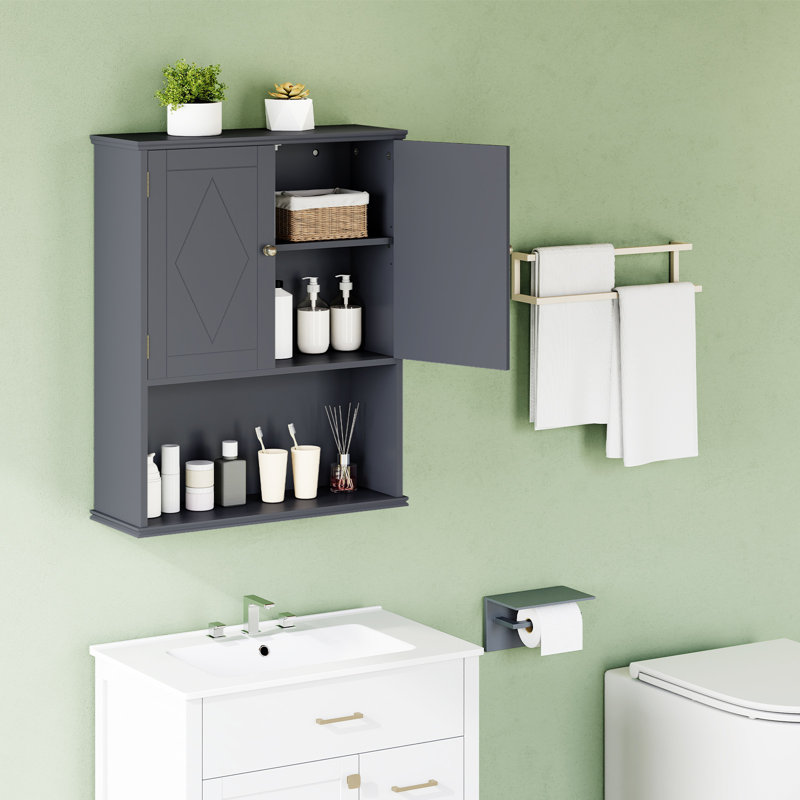 MDF Wall Mounted Required Bathroom Cabinet