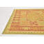 Tapis intérieur en laine rouge/orange/vert 3 pi 2 po x 5 pi 2 po one-of-kind à la main-noué la new age rouille Elland