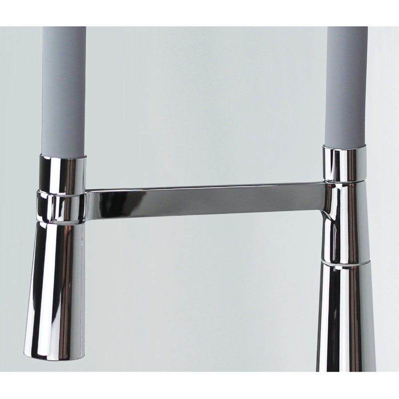 Transolid Bell'arte Pull Down Kitchen Faucet, Polished Chrome/Gray