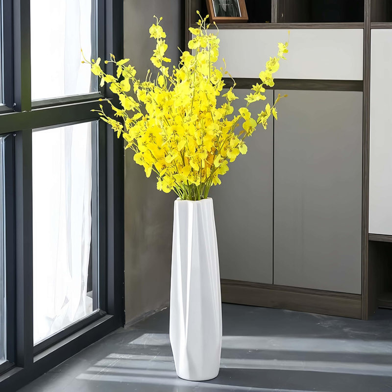 grand vase de sol en céramique, 17.7"
