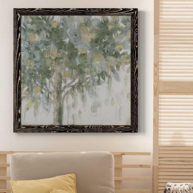 " LEMON TREE, VERY PRETTY VI ", Black, 34.5" H x 34.5" W x 1" D