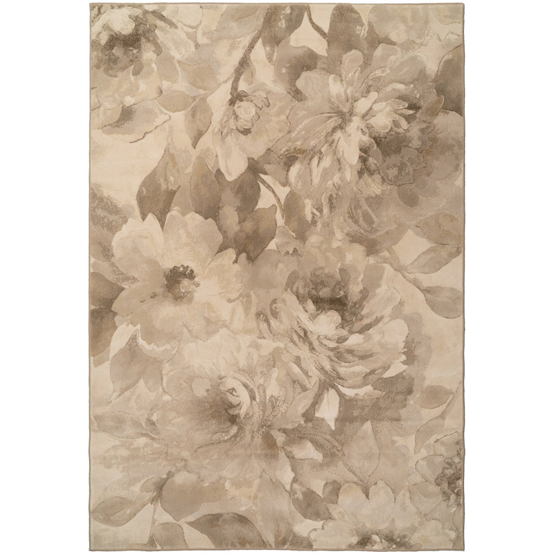 Tapis beige Trombley, Rectangle 2 pi x 3 pi 11 po