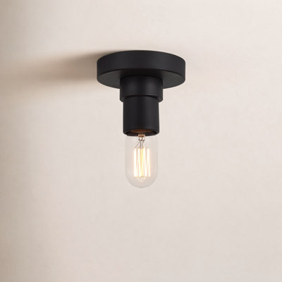 Rooks Glass Semi Flush Mount