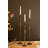  Distressed Iron Taper Candleholders – Decorative Set of 3, 23.5" H