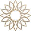 Médaillon de plafond en bois de marguerite 28 po x 9 3/4 po x P 3/4 po-59356631-59356316
