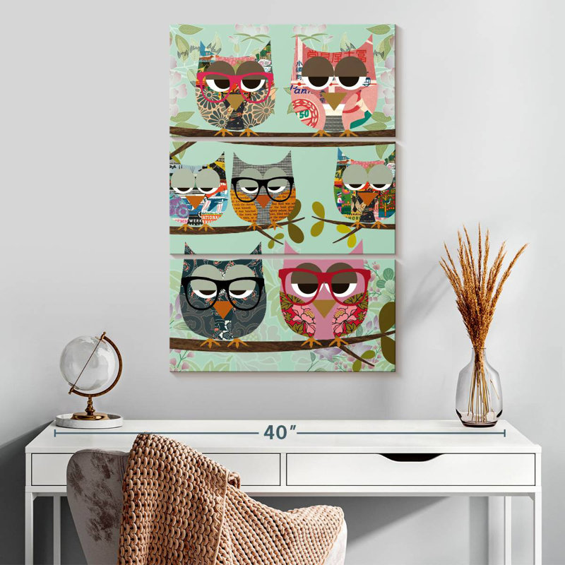 Brampt Owl Friends, H 32 po x l 20 po