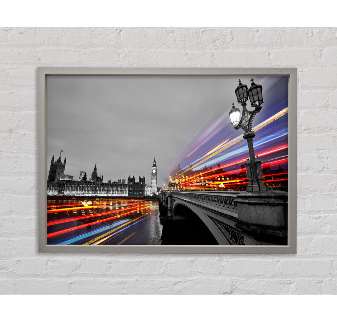 Tower Bridge Speed Of Light 3 - Einzelbildrahmen Kunstdrucke auf Leinwand