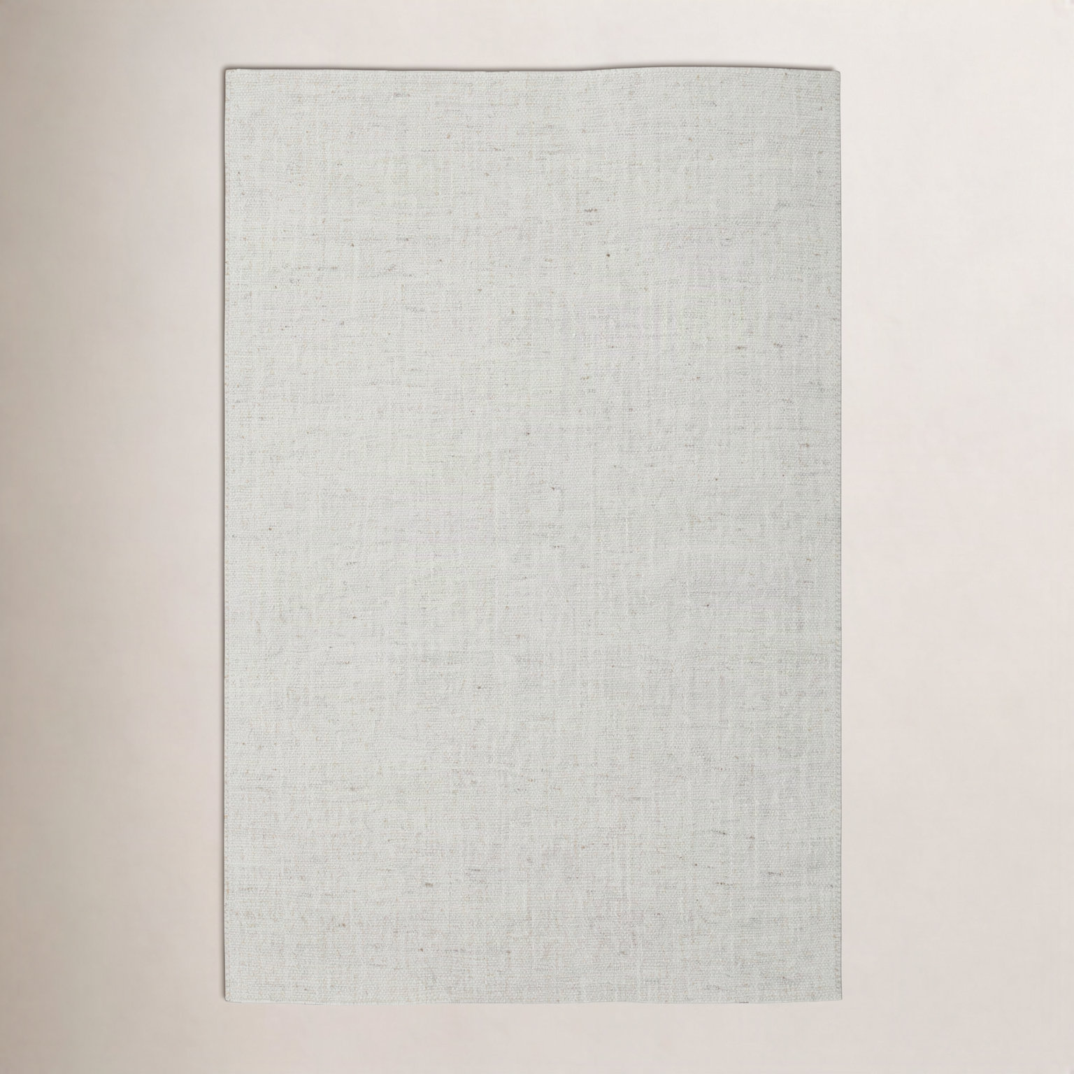 Flatweave Abstract Wool Rug, Ivory, Rectangle 3' x 5'