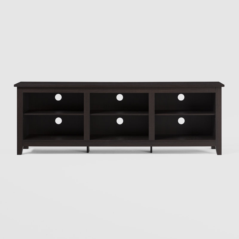 Sunbury Open Storage TV Stand, Espresso, 70"